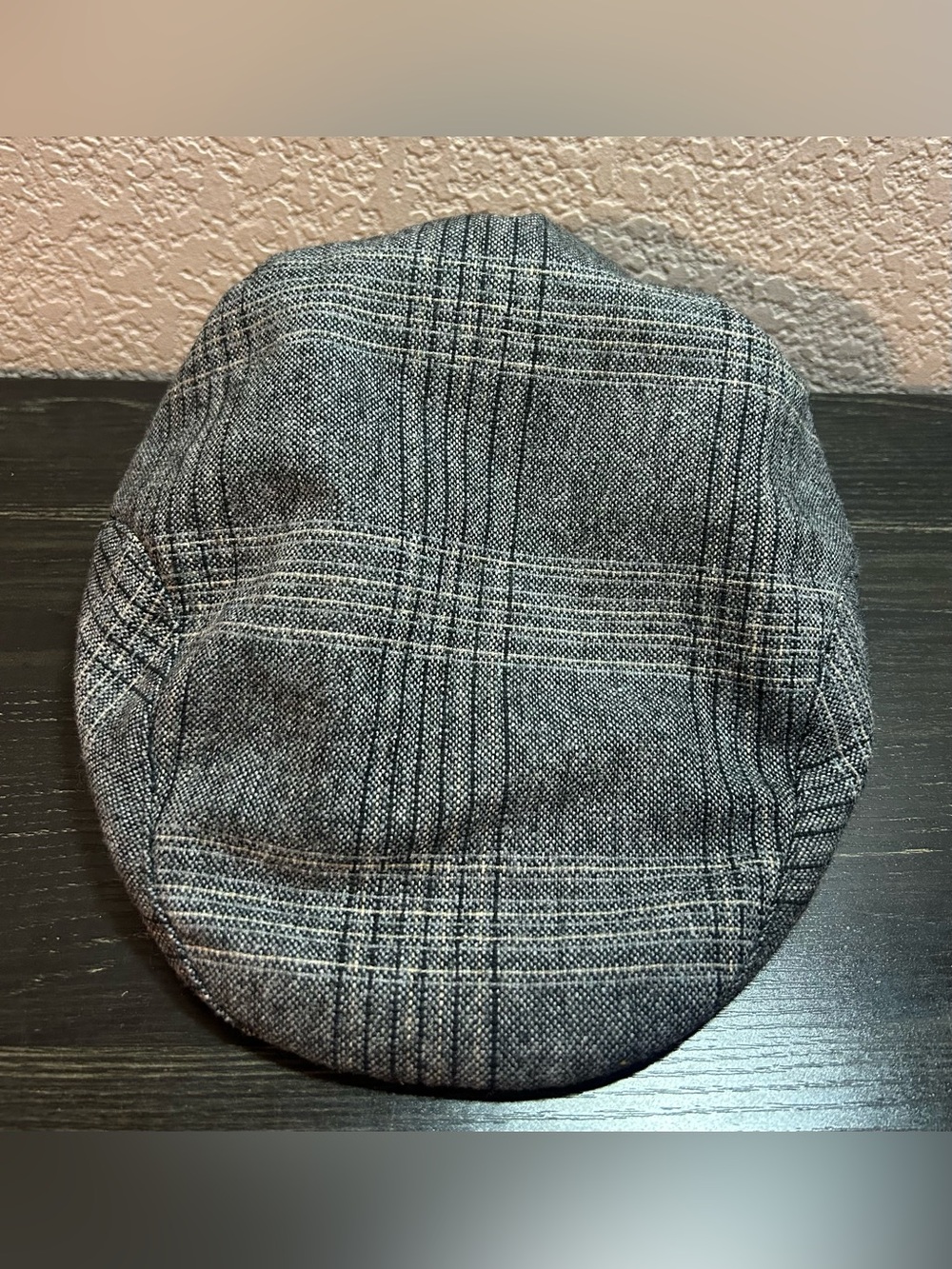 Broner Newsboy Hat Cap Large Wool Gray Striped Pattern